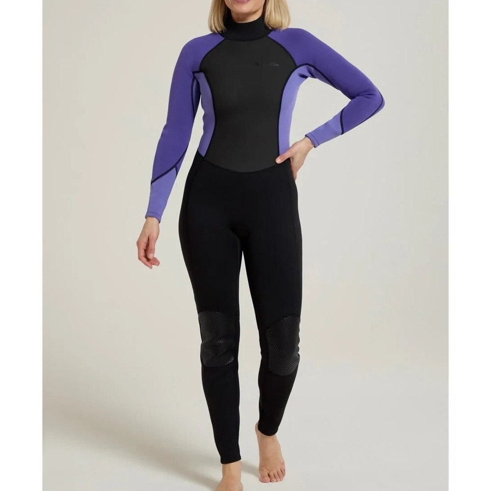 Mountain‎ Warehouse Women's Full 2.5/2mm Wetsuit purple black outdoor size 4-6